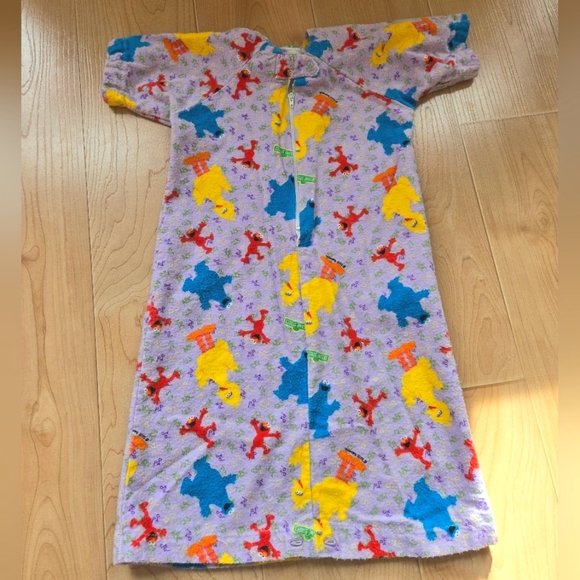 Vintage Y2K early 2000s handmade Sesame Street baby toddler nightgown dress - Picture 2 of 8